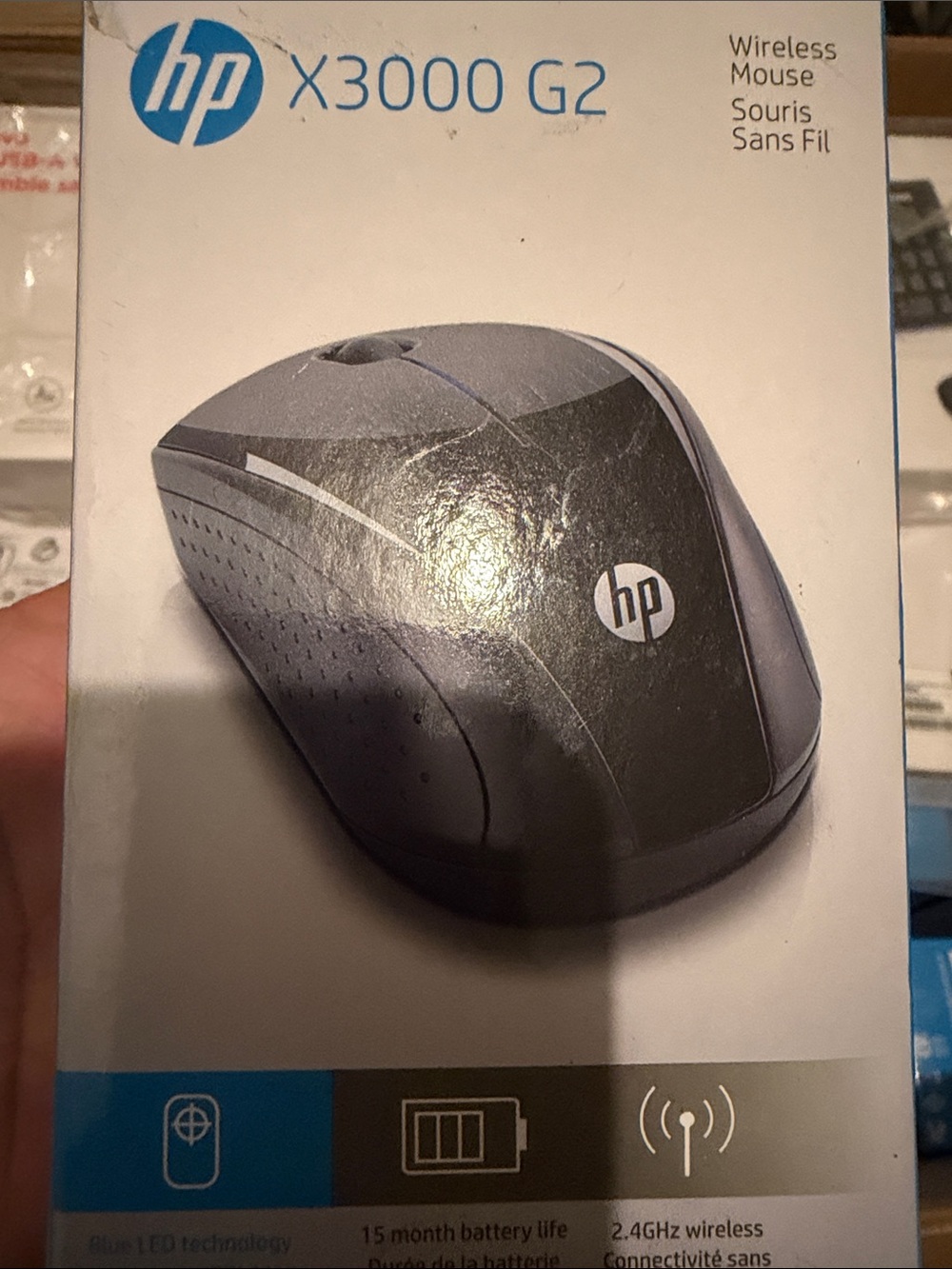 HP X3000 G2 Wireless Mouse - Black and Gray
